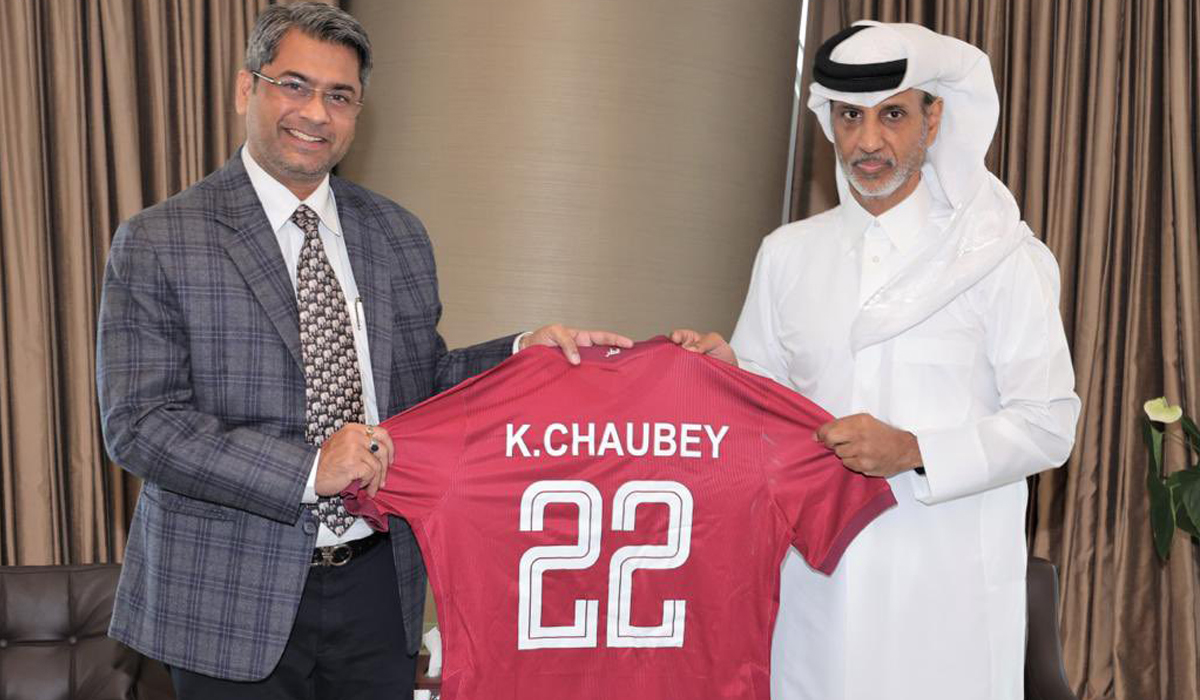 QFA President Discusses Joint Cooperation with Syrian, Indian Counterparts